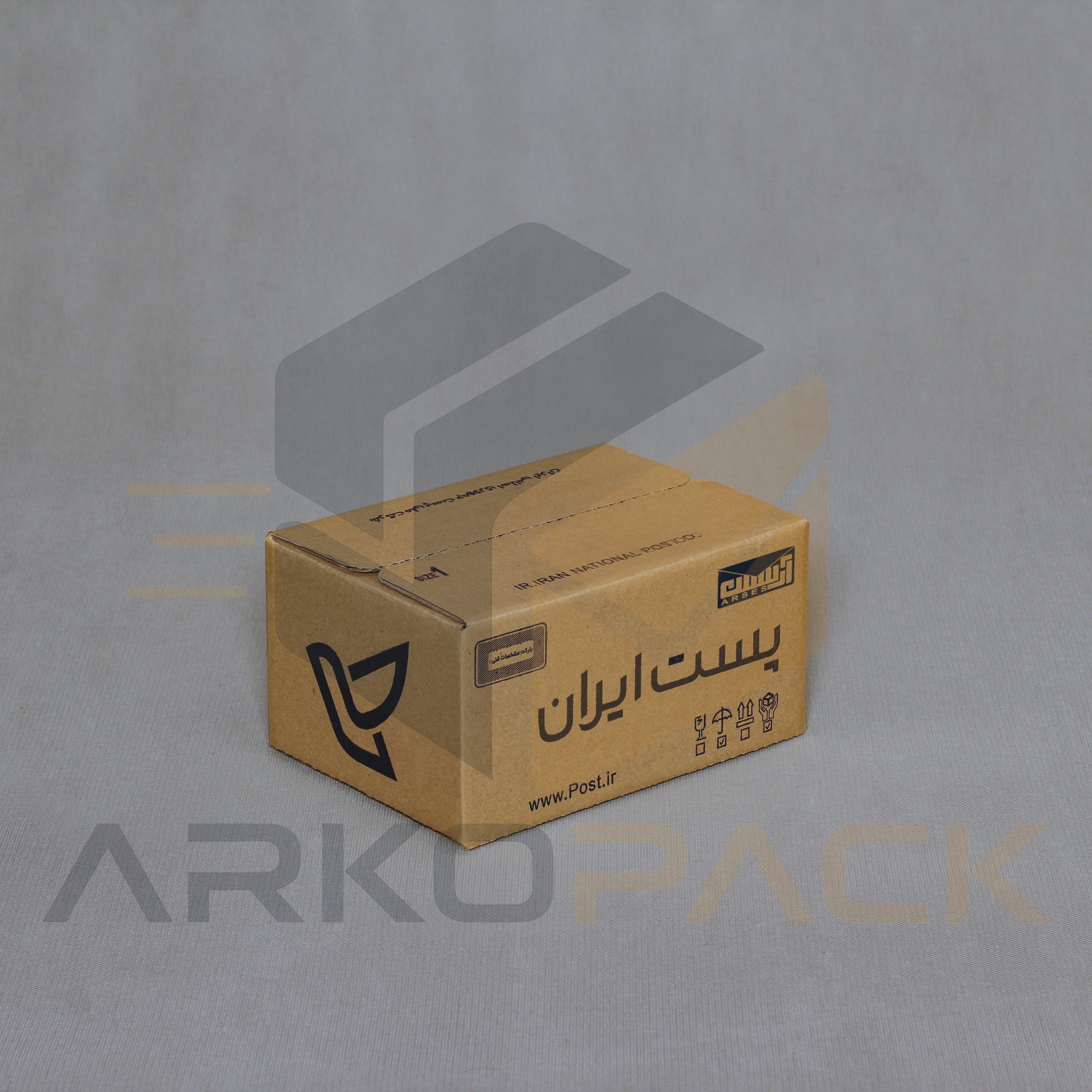 کارتن پستی سایز ۱ آرکو پک با ابعاد ۱۵×۱۰×۱۰ سانتی‌متر